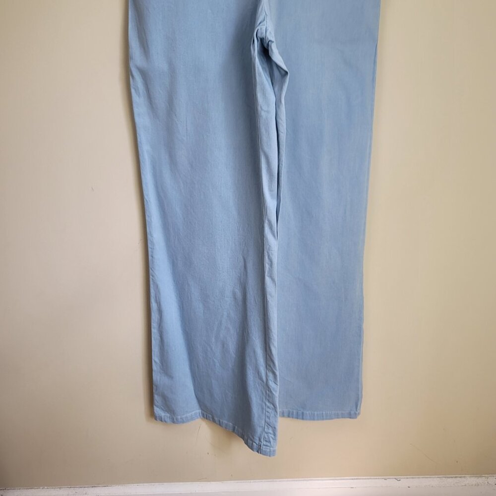 Jack by BB Dakota Suko Blue Chambray Jumpsuit Wide Leg - Picture 9 of 16